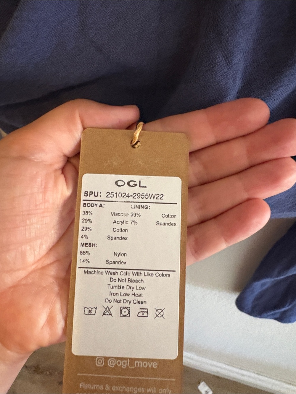 OGL Surplice Long Sleeve Top - Picture 3 of 4